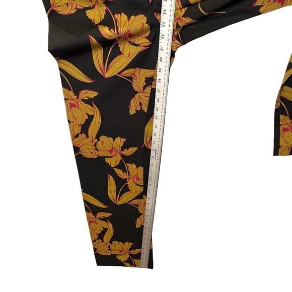 ALC Wool Cotton Dark Gray Floral Pants Womens Size 2 - Picture 6 of 7